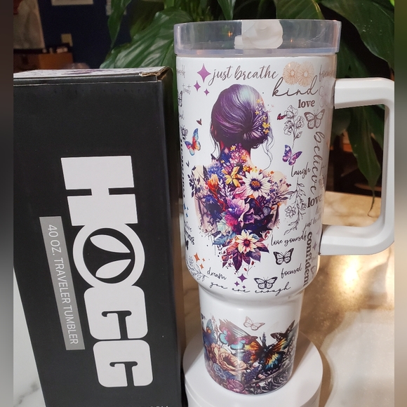 You Are Enough Motivational 40oz Traveler Tumbler 💜sale - Picture 15 of 15